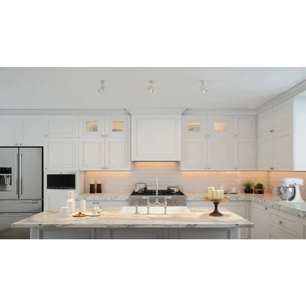 120-Volt White Pinhole Cylinder Linear Track Lighting Head 4 120-Volt White Pinhole Cylinder Linear Track Lighting Head - Image 2