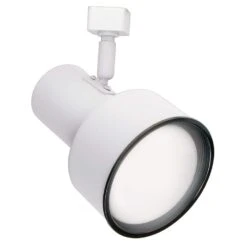 R20 White Step Cylinder Track Lighting Fixture