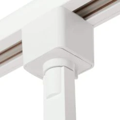 44 In. 3-Light White Integrated LED Track Lighting Kit With Large Cylinder Metal Shades -Lamp Parts white hampton bay track lighting kits 1616vkit wh 40 1000