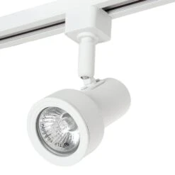 44 In. 3-Light Matte White Mini GU10 Halogen Step Head Linear Track Lighting Kit 8 44 In. 3-Light Matte White Mini GU10 Halogen Step Head Linear Track Lighting Kit -Lamp Parts white hampton bay track lighting kits ec1577wh 40 1000