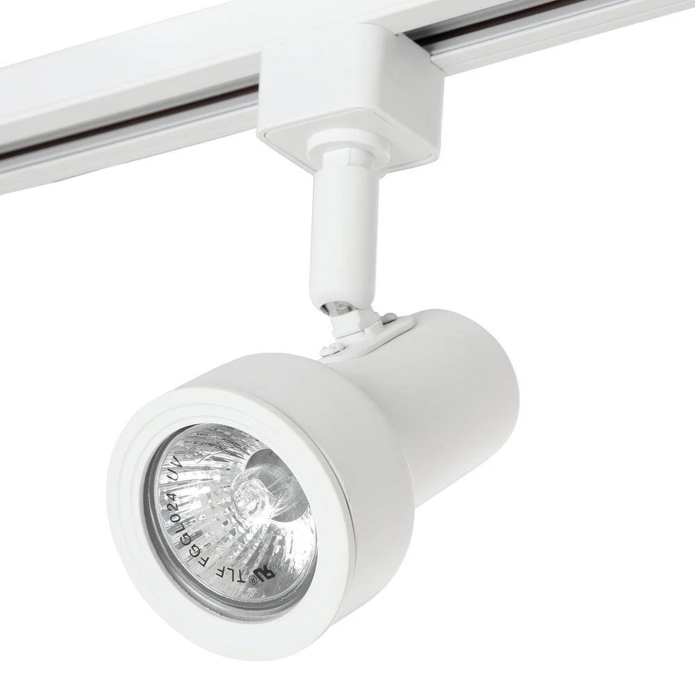 44 In. 3-Light Matte White Mini GU10 Halogen Step Head Linear Track Lighting Kit 5 44 In. 3-Light Matte White Mini GU10 Halogen Step Head Linear Track Lighting Kit - Image 3