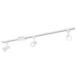 44 In. 3-Light Matte White Mini GU10 Halogen Step Head Linear Track Lighting Kit 9 44 In. 3-Light Matte White Mini GU10 Halogen Step Head Linear Track Lighting Kit -Lamp Parts white hampton bay track lighting kits ec1577wh a0 1000