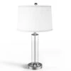 24.4 In. 3-Way White Dimmable Touch Lamps With USB Charging Port LED