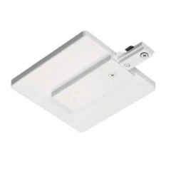 Trac-Lites White J-Box Feed Connector With Cover