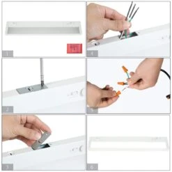 LNC 5 CCT 18 In. Plug-in/Hardwired White Color Changing Integrated LED Linkable Under Cabinet Light -Lamp Parts white lnc under cabinet bar lights he00054 1f 1000