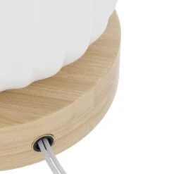 28 In. White Modern Dimmable Ceramic Bedroom Living Room Bedside Desk Nightstand Table Lamps USB Port (Set Of 2) -Lamp Parts white maxax table lamps t164 wh 1d 1000