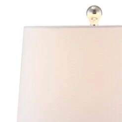 22 In. White Modern Dimmable Ceramic Bedroom Living Room Bedside Desk Nightstand Table Lamps (Set Of 2) -Lamp Parts white maxax table lamps t24 wh 76 1000