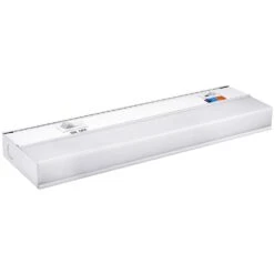 12 In. Hardwired White Integrated LED Under Cabinet Light, 300 Lumens, 5 CCT 2700K - 5000K, On/Off Switch -Lamp Parts white maxxima under cabinet bar lights msl 125003 4f 1000
