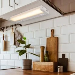 12 In. Hardwired Or Plug And Play, White, Integrated LED Under Cabinet Light, Dimmable, Linkable, 5-CCT -Lamp Parts white maxxima under cabinet bar lights msl 1265005 40 1000