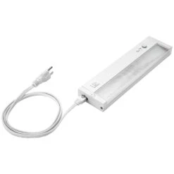12 In. Hardwired Or Plug And Play, White, Integrated LED Under Cabinet Light, Dimmable, Linkable, 5-CCT -Lamp Parts white maxxima under cabinet bar lights msl 1265005 66 1000