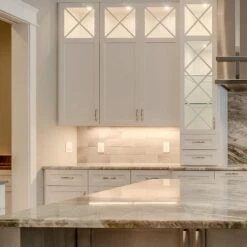 12 In. Hardwired White Integrated LED Under Cabinet Light, 550 Lumens, 5 CCT 2700K-5000K, On/Off Switch -Lamp Parts white maxxima under cabinet bar lights msl 1267005 44 1000