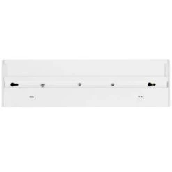 12 In. Hardwired White Integrated LED Under Cabinet Light, 550 Lumens, 5 CCT 2700K-5000K, On/Off Switch -Lamp Parts white maxxima under cabinet bar lights msl 1267005 66 1000