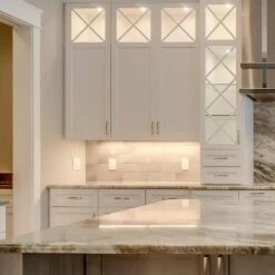 18 In. Hardwired White Integrated LED Under Cabinet Light, 700 Lumens, 5 CCT 2700K-5000K, On/Off Switch -Lamp Parts white maxxima under cabinet bar lights msl 1887005 76 1000