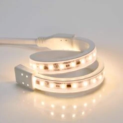 18 In. Hardwired, White, Integrated LED, Under Cabinet Light, 690 Lumens, 3000K Warm White, 120-Volt Cove Light -Lamp Parts white maxxima under cabinet bar lights msl 189200w 1f 1000