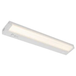 18 In. Hardwired Or Plug And Play, White, Integrated LED, Integrated LED Under Cabinet Light, Dimmable, Linkable, 5-CCT -Lamp Parts white maxxima under cabinet bar lights msl 1895005 c3 1000