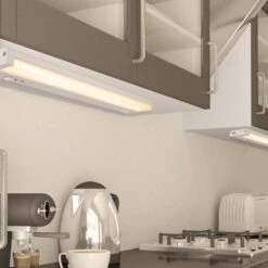 18 In. Hardwired Or Plug And Play, White, Integrated LED, Integrated LED Under Cabinet Light, Dimmable, Linkable, 5-CCT -Lamp Parts white maxxima under cabinet bar lights msl 1895005 fa 1000