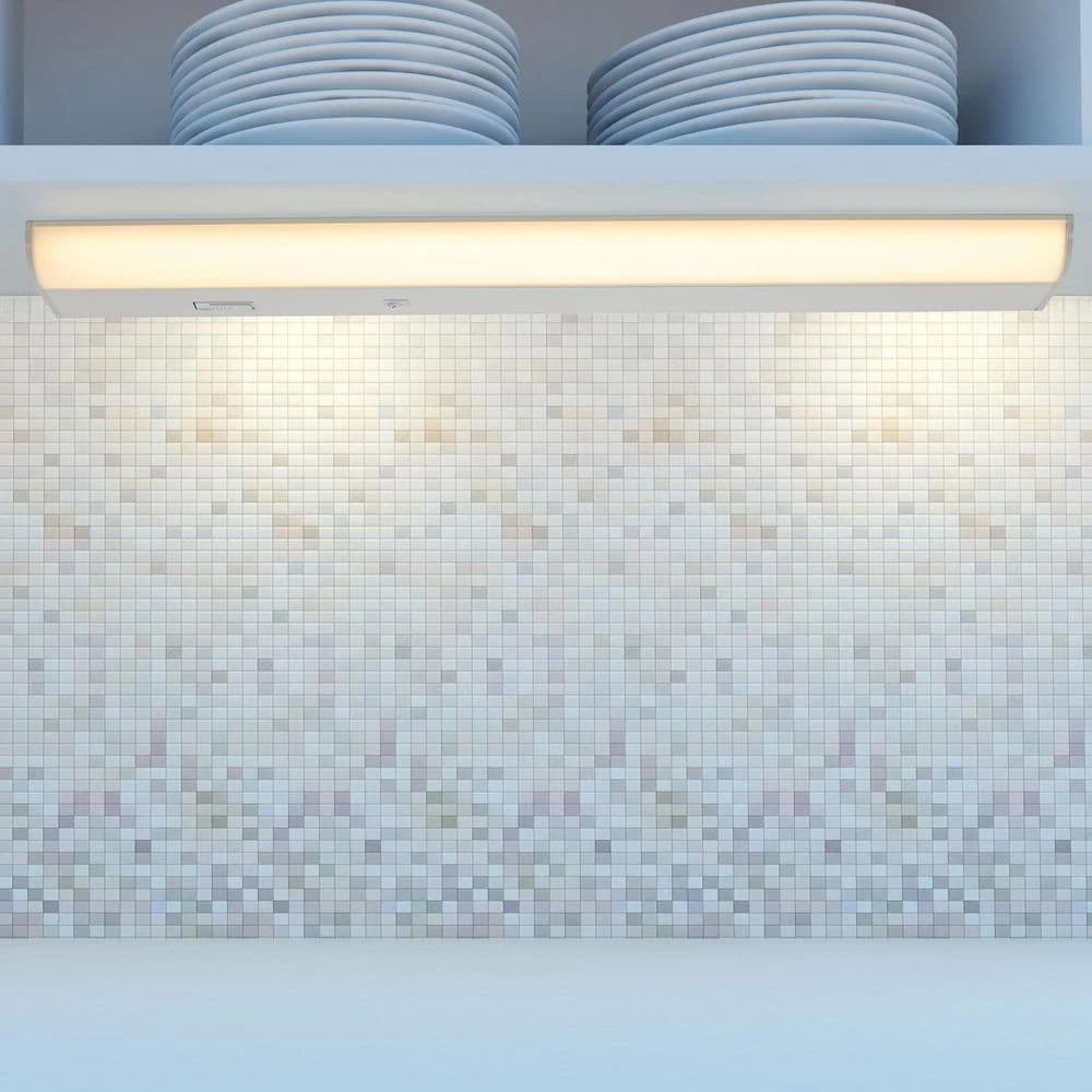 24 In. Hardwired White Integrated LED Under Cabinet Light, 1100 Lumens, 5 CCT 2700K-5000K, On/Off Switch 9 24 In. Hardwired White Integrated LED Under Cabinet Light, 1100 Lumens, 5 CCT 2700K-5000K, On/Off Switch - Image 7