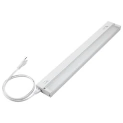 24 In. Hardwired Or Plug And Play, White, Integrated LED, Integrated LED Under Cabinet Light, Dimmable, Linkable, 5-CCT -Lamp Parts white maxxima under cabinet bar lights msl 24125005 66 1000