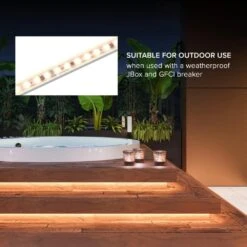 48 In. Hardwired, White, Integrated LED, Under Cabinet Light, 1840 Lumens, 3000K Warm White, 120-Volt Cove Light -Lamp Parts white maxxima under cabinet bar lights msl 482450w 66 1000