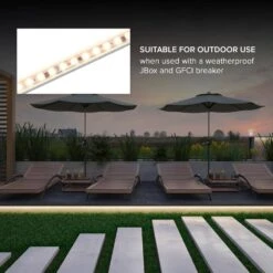 60 In. Hardwired, White, Integrated LED, Under Cabinet Light, 2300 Lumens, 3000K Warm White, 120-Volt Cove Light -Lamp Parts white maxxima under cabinet bar lights msl 603050w 66 1000