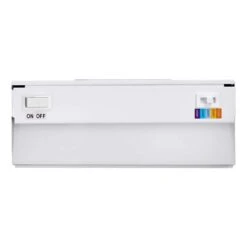9 In. Hardwired 4.5-Watt White Integrated LED Under Cabinet Light, 5 CCT 2700K-5000K, 270 Lumens -Lamp Parts white maxxima under cabinet bar lights msl 905005 c3 1000