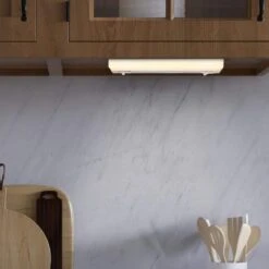 9 In. Hardwired 4.5-Watt White Integrated LED Under Cabinet Light, 5 CCT 2700K-5000K, 270 Lumens -Lamp Parts white maxxima under cabinet bar lights msl 905005 d4 1000