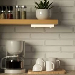 9 In. Hardwired 4.5-Watt White Integrated LED Under Cabinet Light, 5 CCT 2700K-5000K, 270 Lumens -Lamp Parts white maxxima under cabinet bar lights msl 905005 e1 1000