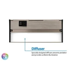 NUC-5 Series 8 In. White Selectable LED Under Cabinet Light -Lamp Parts white nicor under cabinet bar lights nuc508swh 66 1000