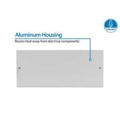 NUC-5 Series 8 In. White Selectable LED Under Cabinet Light -Lamp Parts white nicor under cabinet bar lights nuc508swh a0 1000