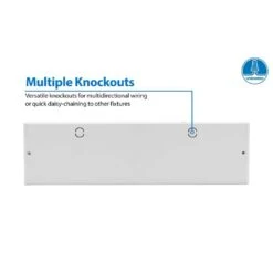 NUC-5 Series 12.5 In. White Selectable LED Under Cabinet Light -Lamp Parts white nicor under cabinet bar lights nuc512swh a0 1000