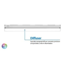 NUC-5 Series 30 In. White Selectable LED Under Cabinet Light -Lamp Parts white nicor under cabinet bar lights nuc530swh 66 1000