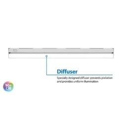 NUC-5 Series 40 In. White Selectable LED Under Cabinet Light -Lamp Parts white nicor under cabinet bar lights nuc540swh 77 1000