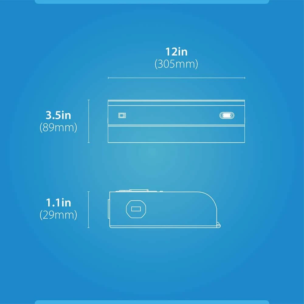 UCB Series 12 In. Hardwired White Selectable Integrated LED Under Cabinet Light With On/Off Switch 12 UCB Series 12 In. Hardwired White Selectable Integrated LED Under Cabinet Light With On/Off Switch - Image 10