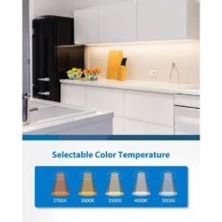 UCB Series 24 In. Hardwired White Selectable Integrated LED Under Cabinet Light With On/Off Switch -Lamp Parts white nicor under cabinet bar lights ucb124swh 66 1000