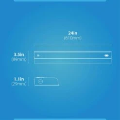 UCB Series 24 In. Hardwired White Selectable Integrated LED Under Cabinet Light With On/Off Switch -Lamp Parts white nicor under cabinet bar lights ucb124swh fa 1000