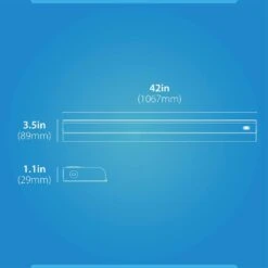 UCB Series 42 In. Hardwired White Selectable Integrated LED Under Cabinet Light -Lamp Parts white nicor under cabinet bar lights ucb142snwh fa 1000
