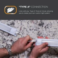 EZ Link Linkable Plug-in 18 In. LED White Under Cabinet Light -Lamp Parts white prolink under cabinet bar lights 64760 t1 44 1000