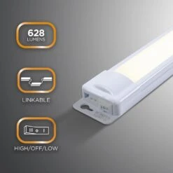 EZ Link Linkable Plug-in 18 In. LED White Under Cabinet Light -Lamp Parts white prolink under cabinet bar lights 64760 t1 c3 1000