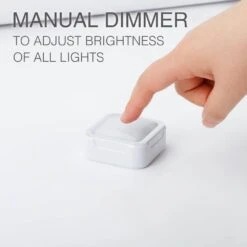 80 Lumens Integrated LED Puck Lights With Remote Control (6-Pack) -Lamp Parts white puck lights 91389 1d 1000