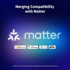 LED Strip T1,6.56 Ft., Plug-In, Rope Light, RGBIC With Gradient Effects, Tunable Whites, AqaraHub Is Required -Lamp Parts white rope lights rls k02d 44 1000