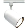 1-Light White Incandescent Track Lighting Head