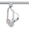 1-Light PAR30 White Gimbal Ring Track Lighting Head