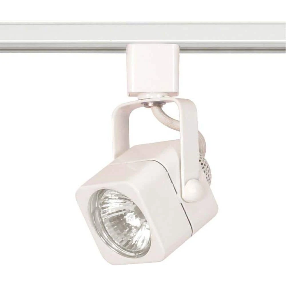 1-Light MR16 120-Volt Square White Track Lighting Head 3 1-Light MR16 120-Volt Square White Track Lighting Head