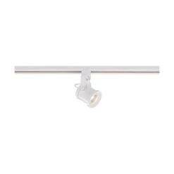 White Integrated LED Fixed Track Step Head 24° Beam Angle -Lamp Parts white satco track lighting heads th491 1f 1000