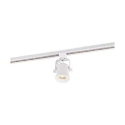 White Integrated LED Fixed Track Step Head 24° Beam Angle -Lamp Parts white satco track lighting heads th491 4f 1000