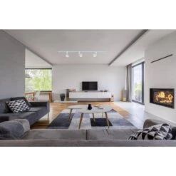 White Integrated LED Linear Track Step Head 36° Beam Angle -Lamp Parts white satco track lighting heads th497 31 1000