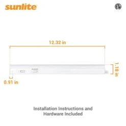 Sunlite Plug-In 12 In. Linkable Adjustable 3 Color Selectable CCT 3000K 4000K 5000K White LED Under Cabinet Light 11 Sunlite Plug-In 12 In. Linkable Adjustable 3 Color Selectable CCT 3000K 4000K 5000K White LED Under Cabinet Light -Lamp Parts white sunlite under cabinet bar lights hd03097 1 c3 1000