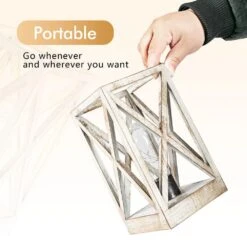 8.9 In. 2-Pack Retro Battery Powered Indoor Table Lamps, White Finish -Lamp Parts white table lamps wbtl jh10 wh 66 1000