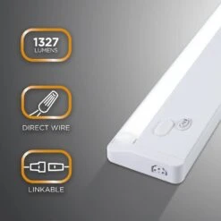 ProLink Hardwired 24 In. LED White Under Cabinet Light, Linkable, 3 Color Temperature Options -Lamp Parts white ultra prograde under cabinet bar lights 47936 t1 1d 1000