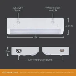 ProLink Plug-in 12 In. LED White Under Cabinet Light -Lamp Parts white ultra prograde under cabinet bar lights 55202 t1 40 1000